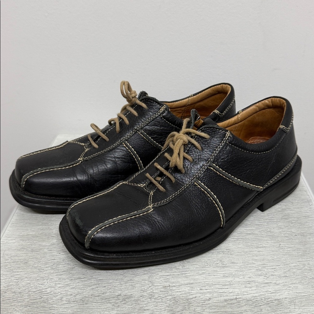 Sandro Size 8.5 Black Leather Comfort Shoes